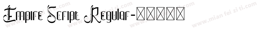 Empire Script Regular字体转换